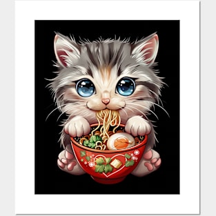 Cat Ramen Stories Posters and Art